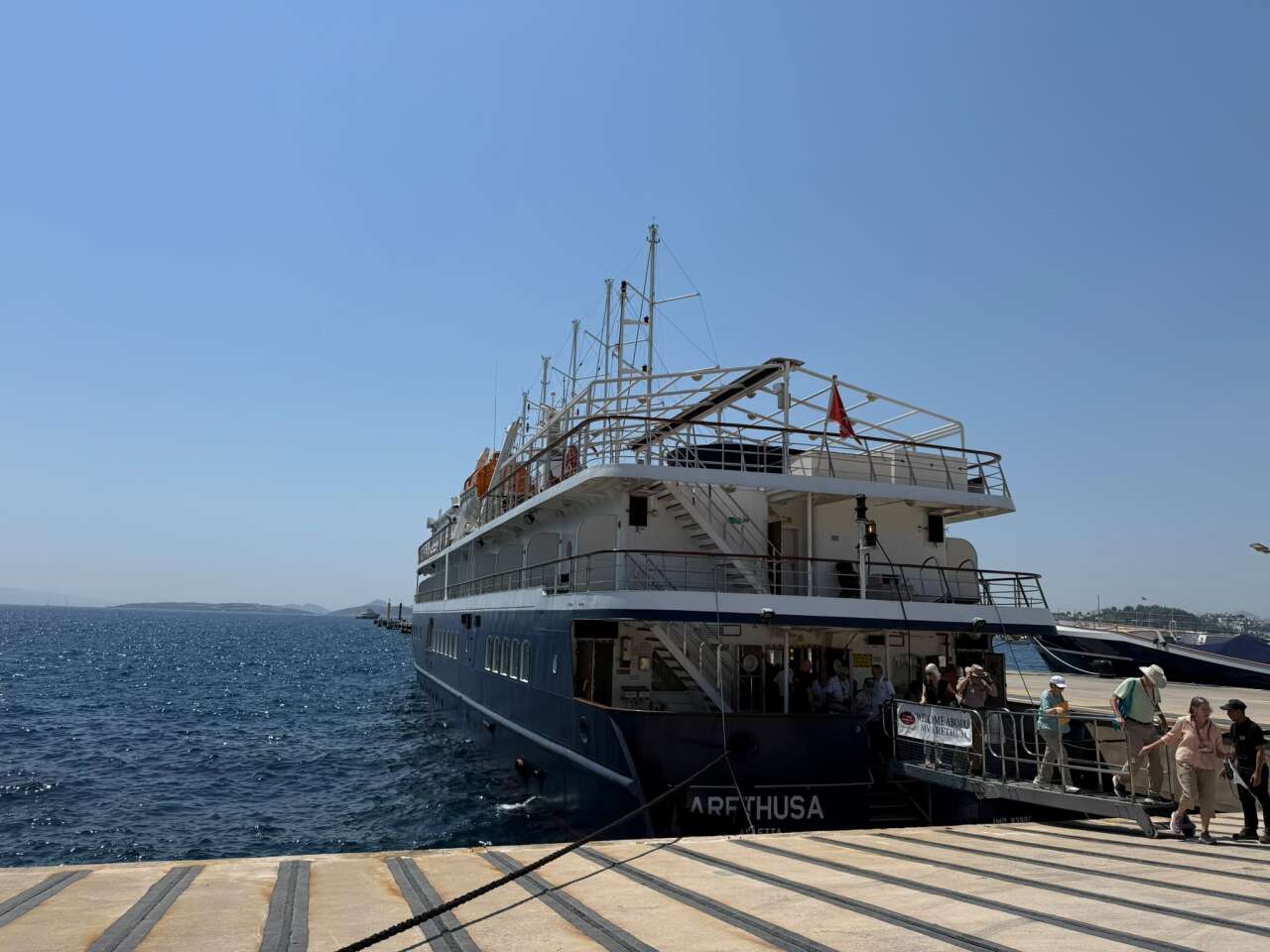 Lüks Yat Arethusa Bodrum’da: Amerikalı Yolcular Dikkat Çekti 1